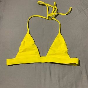 Yellow bathing suit top